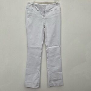 NWT The Limited Exact Stretch Slim Bootcut White Dress Pants Size 0 Office Work